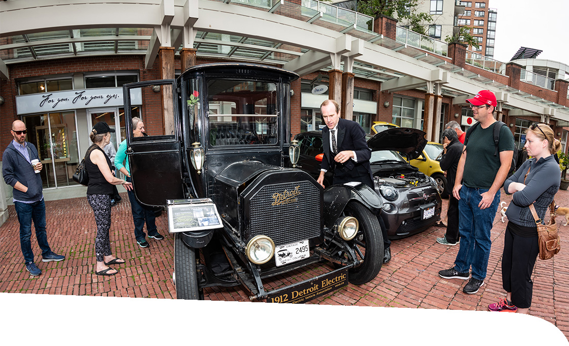 Vintage electric car